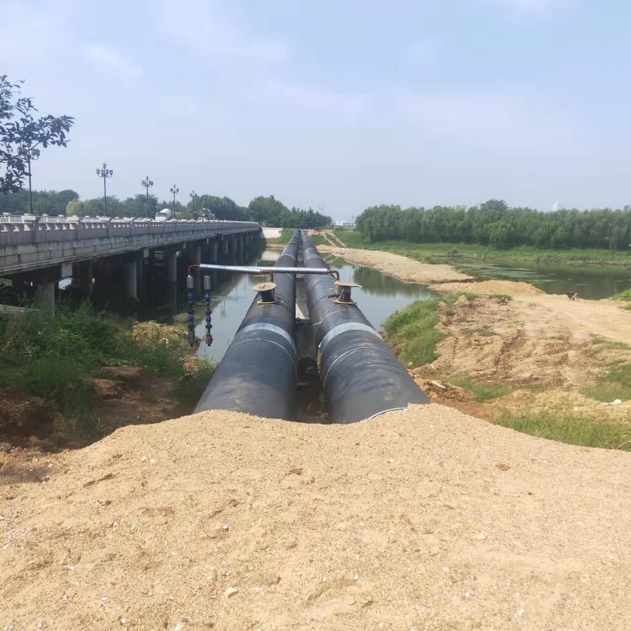 鹰潭热力管道铁渣内部除垢输油管道清洗